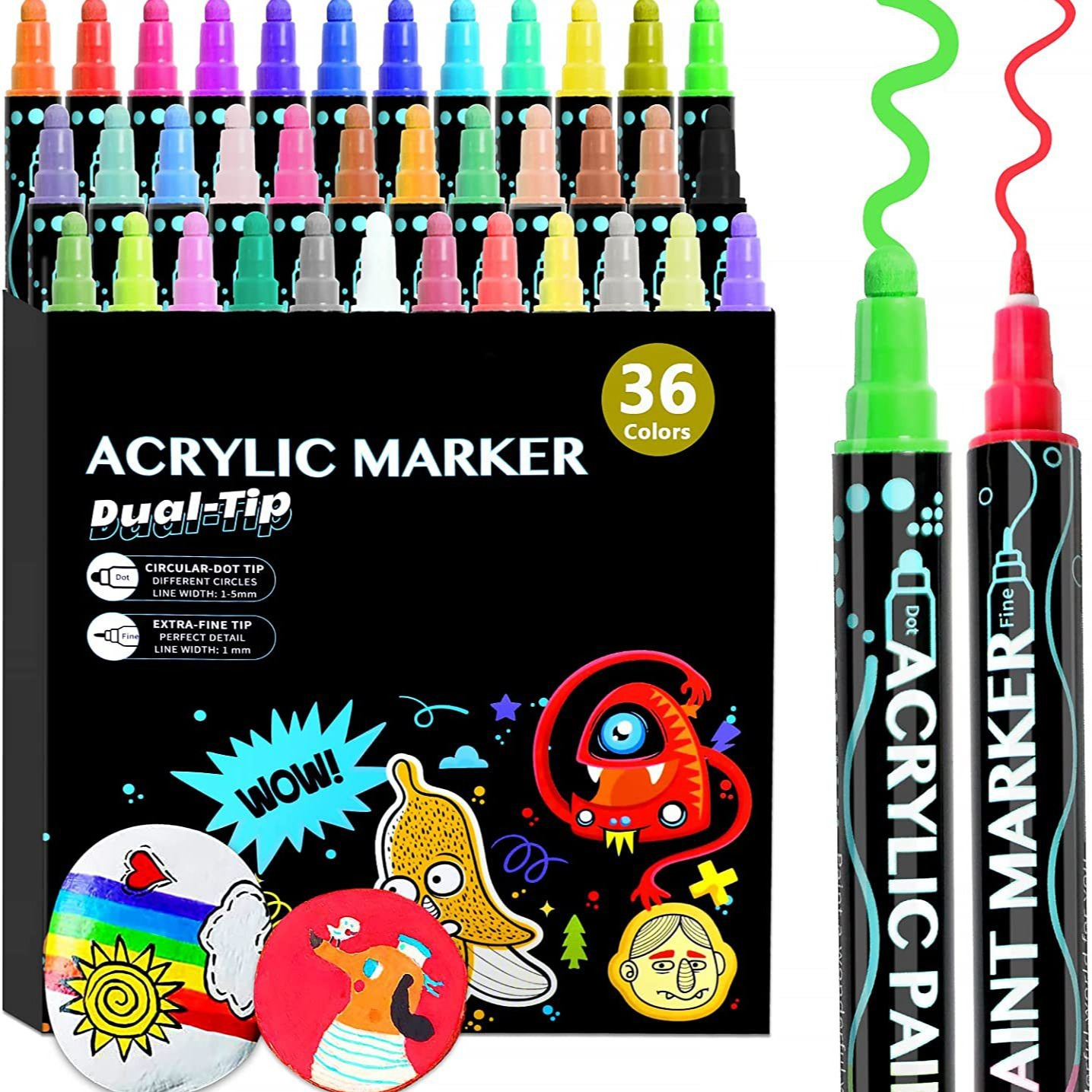 Copic Marker Classic - 12/24/36/26/48/60 Colori Doppia Punta Vernice Acrilica