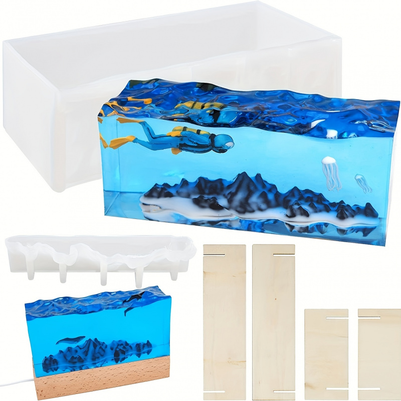Resin Ocean Wave Mold - 1 Set di Stampi in Resina