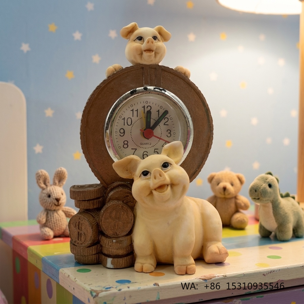Crafting Resin - Orologio a Forma di Maialino Personalizzato