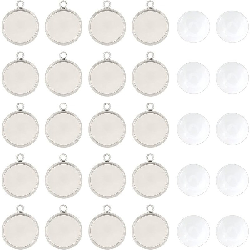 Bezels Set Pendant - 50 set Set di gioielli cabochon