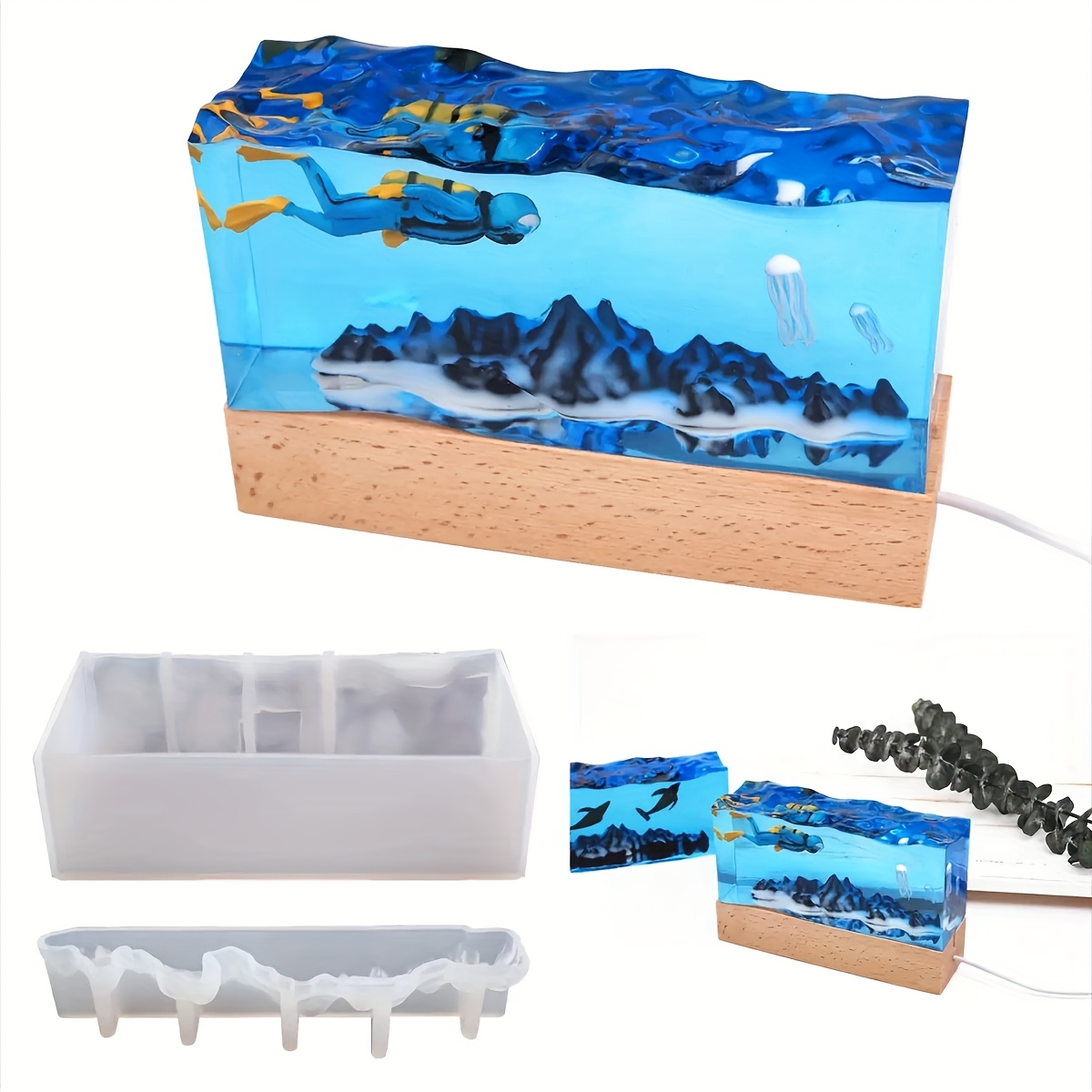 1 Set di Stampi in Resina Onda - Resin Ocean Wave Mold recensione e prezzo