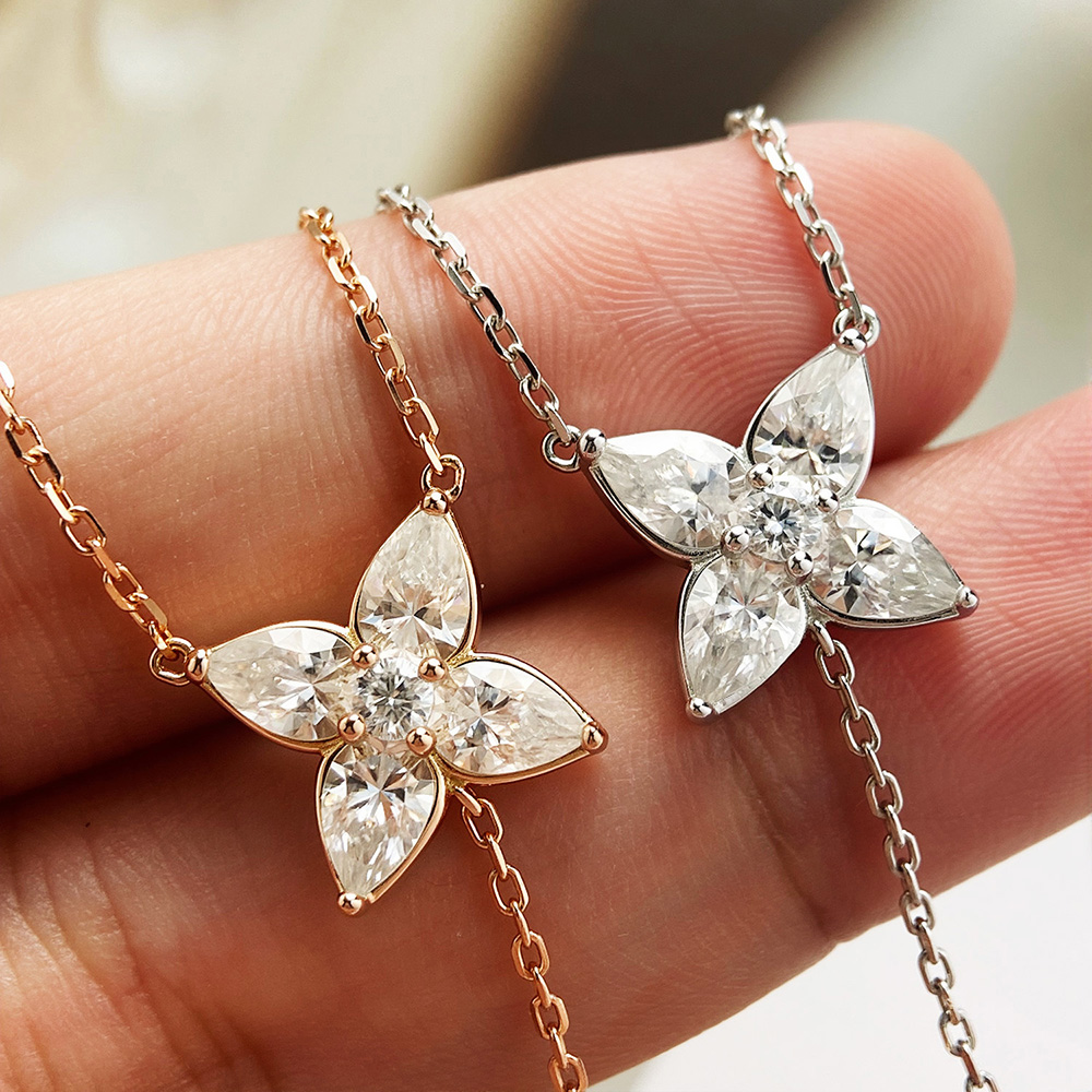 Collana con Pendente in Moissa - Bezels Set Pendant recensione e prezzo